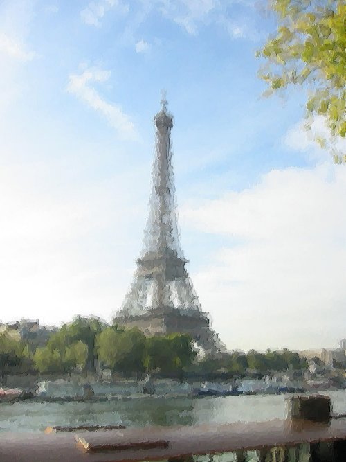 Eiffel Tower by Monet.